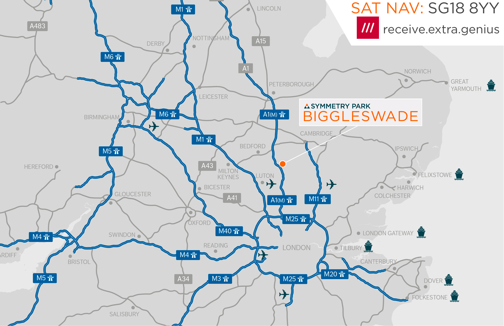 Biggleswade Location map